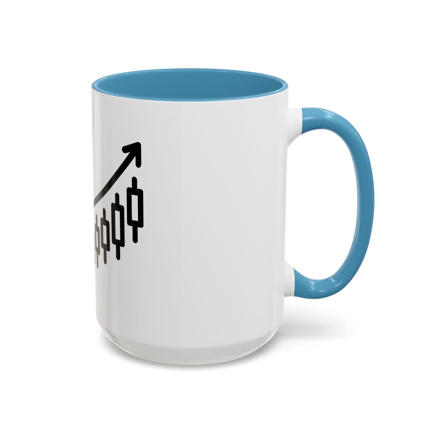 Stock Market Heartbeat Accent Coffee Mug (11, 15oz), Financial Market Trader Gift, Wall Street Investor Mug, Stock Market