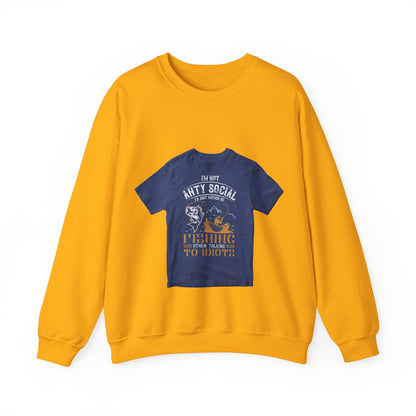 im not ANTY SOCIAL — Unisex Heavy Blend Crewneck (G18000)