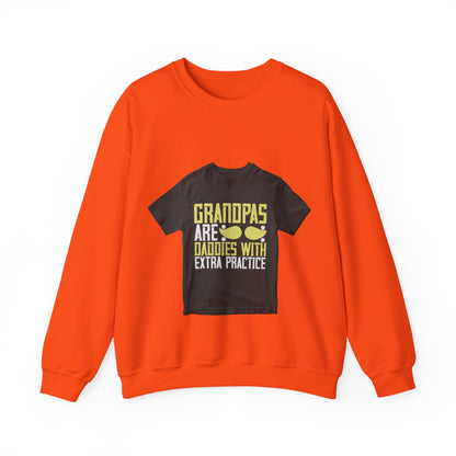 Grandpas are daddies with extra practice-2 — Unisex Heavy Blend Crewneck (G18000)