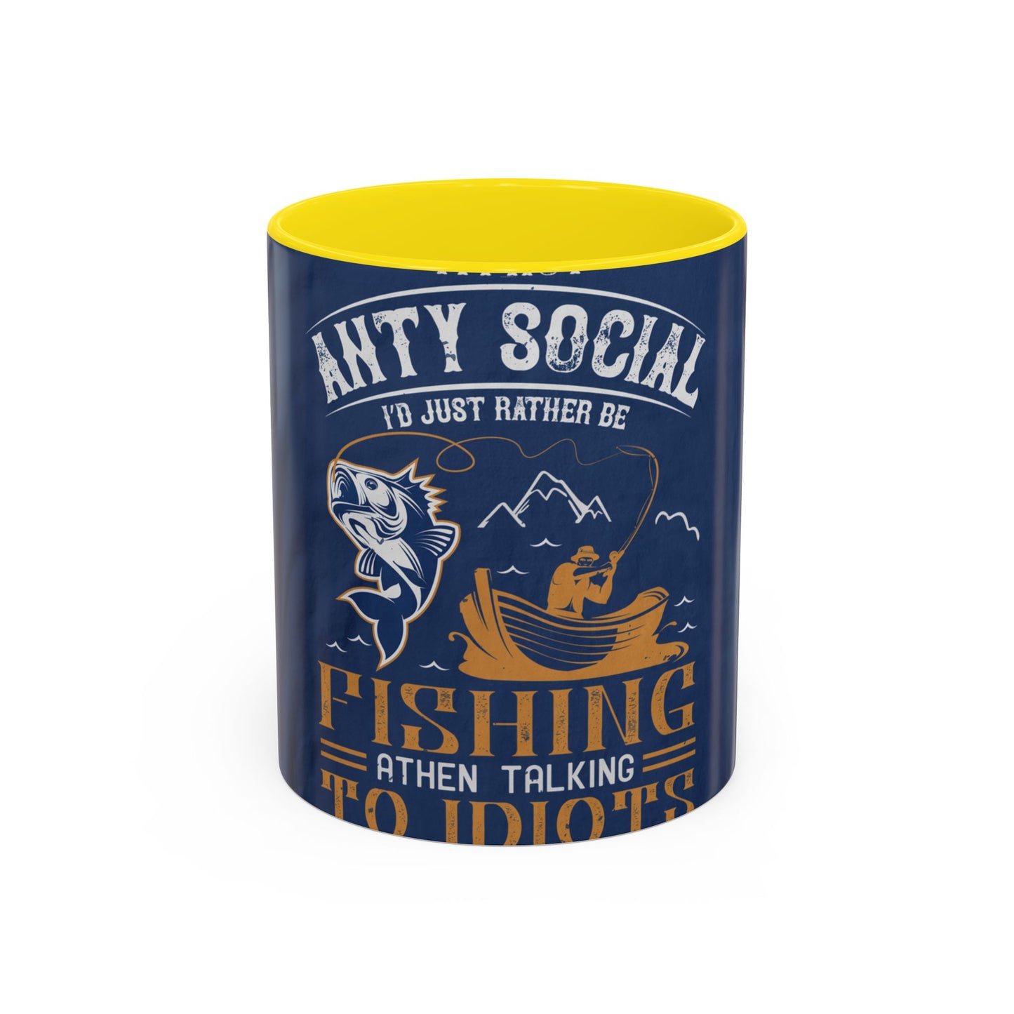 im not ANTY SOCIAL — Accent Mug 11/15oz
