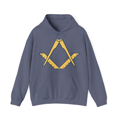Plain Square and compass — Unisex Heavy Blend Hoodie (G18500)