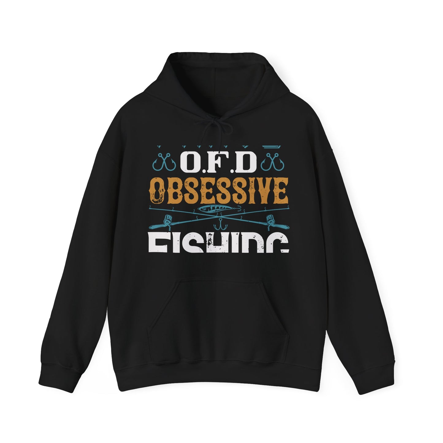 I HAVE O.F.D OBSESSIVE FISHING DISORDER-01 — Unisex Heavy Blend Hoodie (G18500)