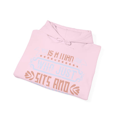 A conservative is a man who just sits and thinks, mostly sits-01 — Unisex Heavy Blend Hoodie (G18500)