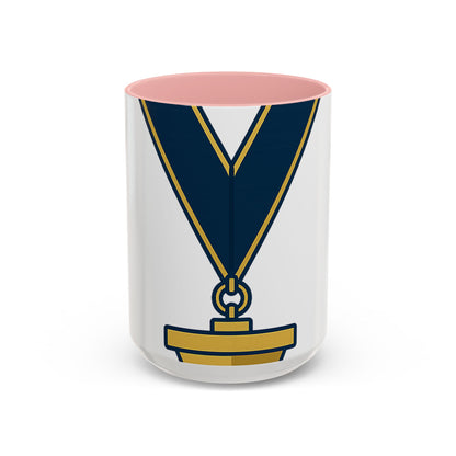 Junior Warden JW-- the plumb — Accent Mug 11/15oz