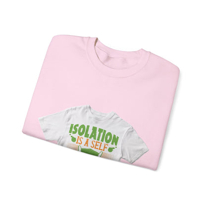 Isolation is a self-defeating dream — Unisex Heavy Blend Crewneck (G18000)