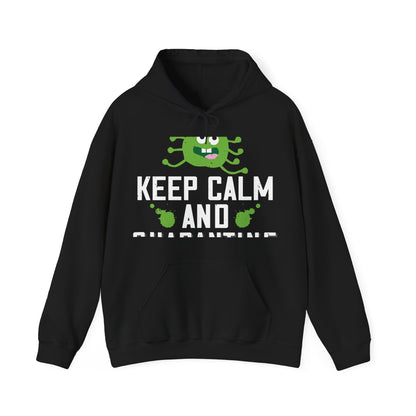 keep calm and quarantine-01 — Unisex Heavy Blend Hoodie (G18500)