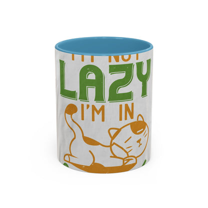 iΓÇÖm not lazy iΓÇÖm in quarantine — Accent Mug 11/15oz