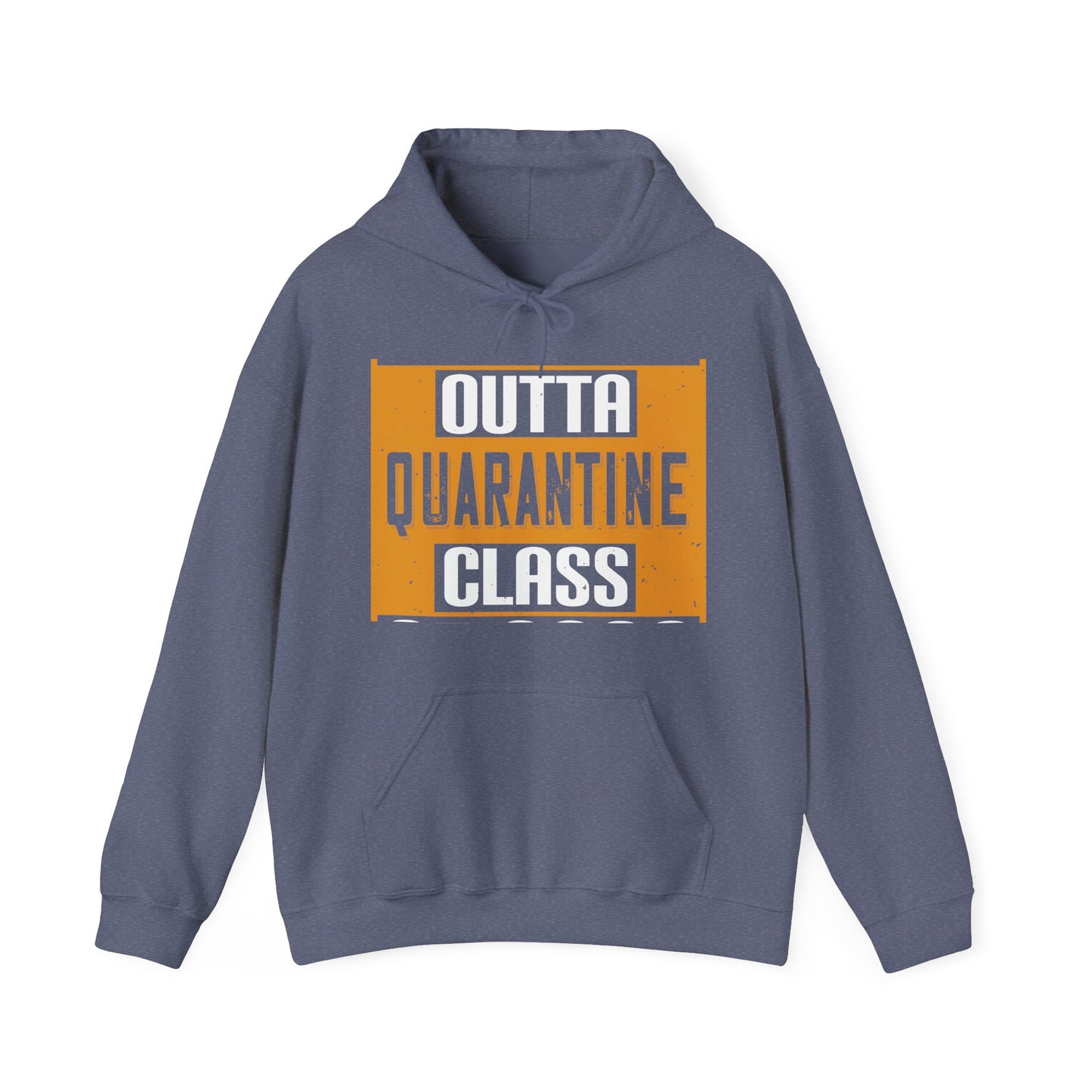 straight outta quarantine class of 2020-01 — Unisex Heavy Blend Hoodie (G18500)