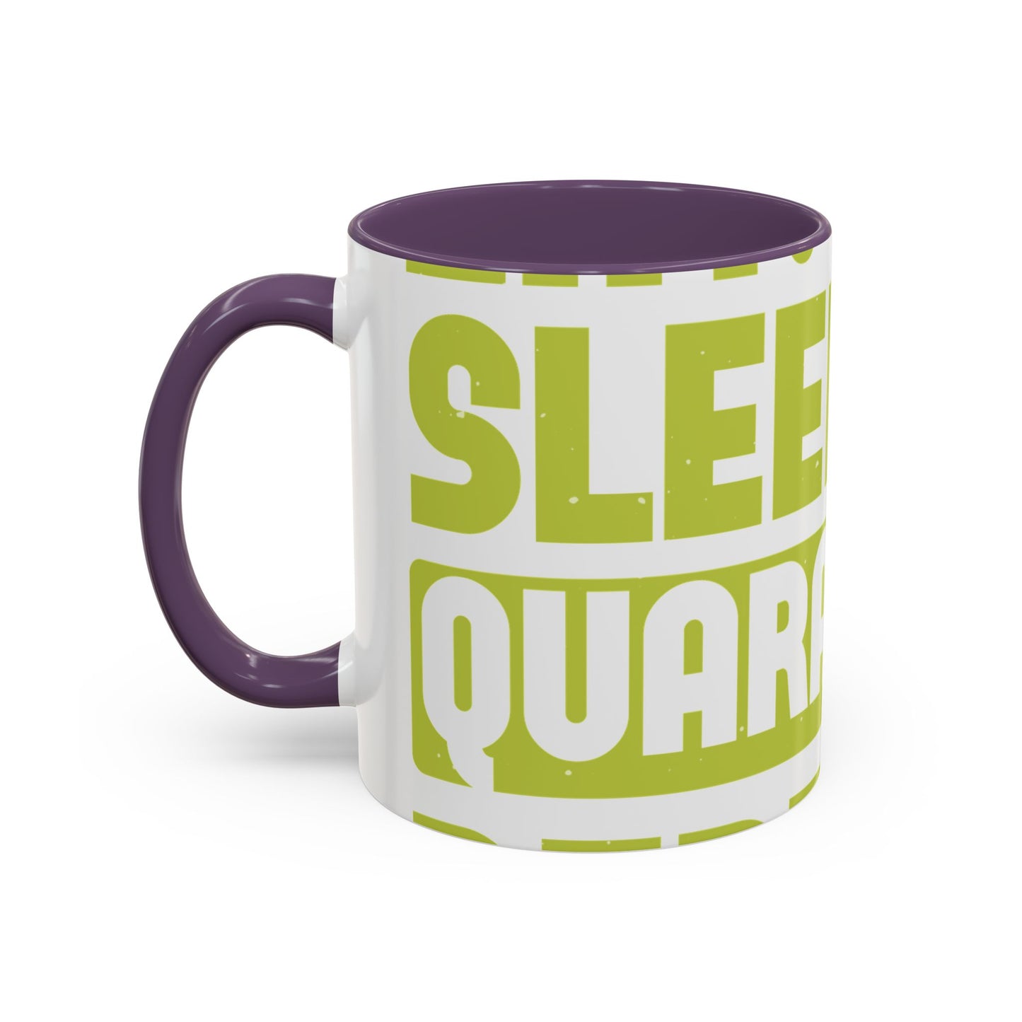 eat sleep quarantine repeat-01 — Accent Mug 11/15oz