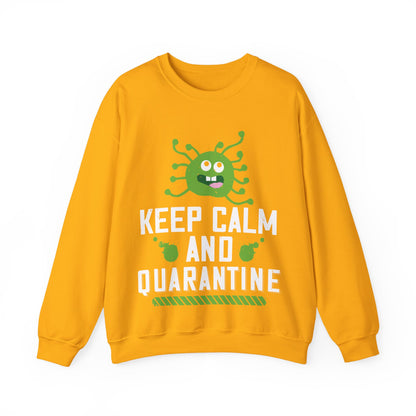 keep calm and quarantine-01 — Unisex Heavy Blend Crewneck (G18000)