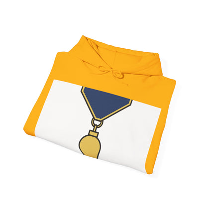 Junior Warden -JW - white bg — Unisex Heavy Blend Hoodie (G18500)