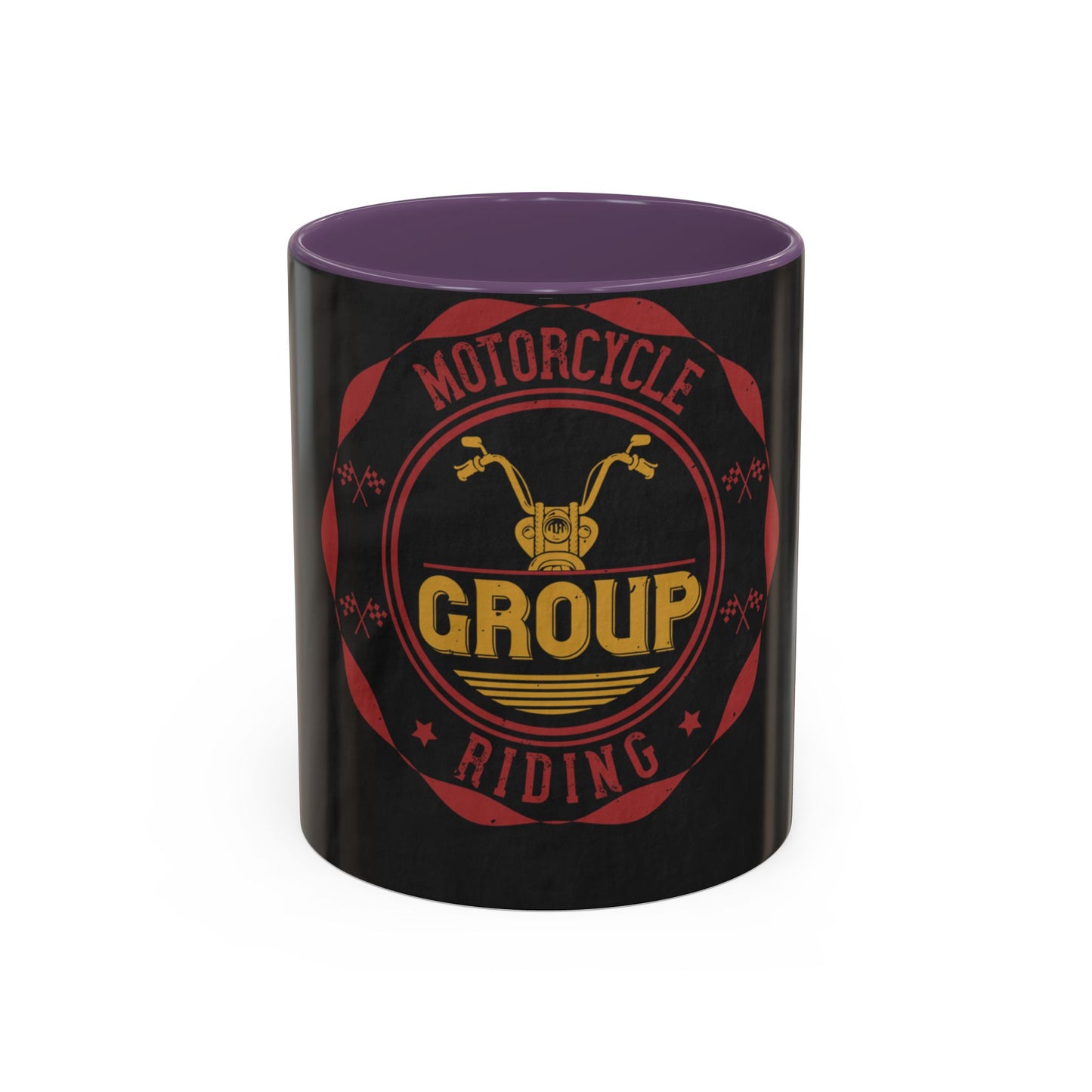 motorcycle group riding — Accent Mug 11/15oz