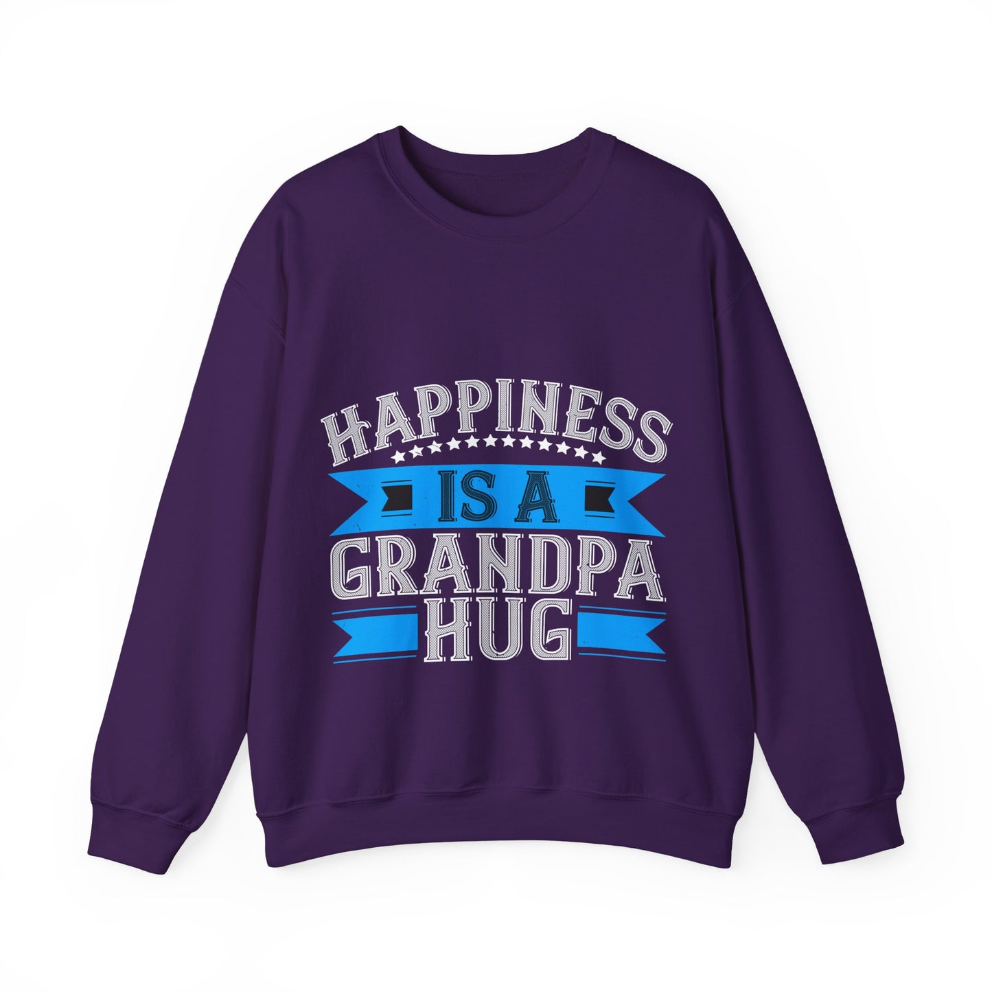 Happiness is a grandpa hug-01 — Unisex Heavy Blend Crewneck (G18000)
