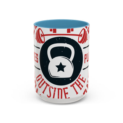 All progress takes place outside the comfort zone-01 — Accent Mug 11/15oz