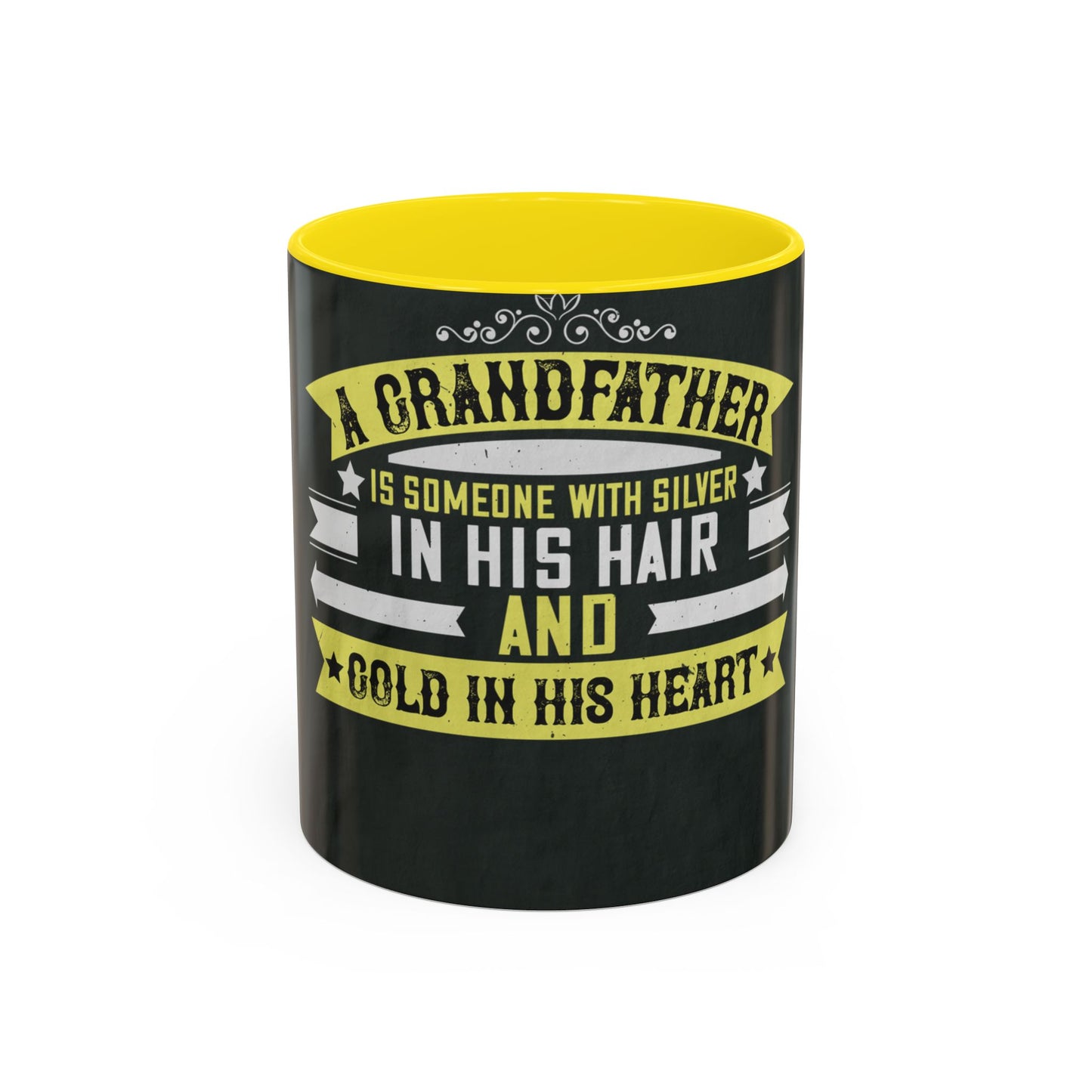 A grandfather is someone with silver-02 — Accent Mug 11/15oz