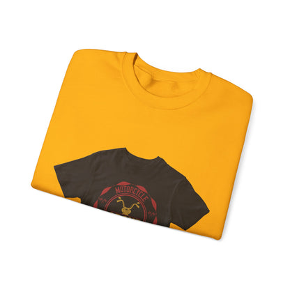 motorcycle group riding — Unisex Heavy Blend Crewneck (G18000)