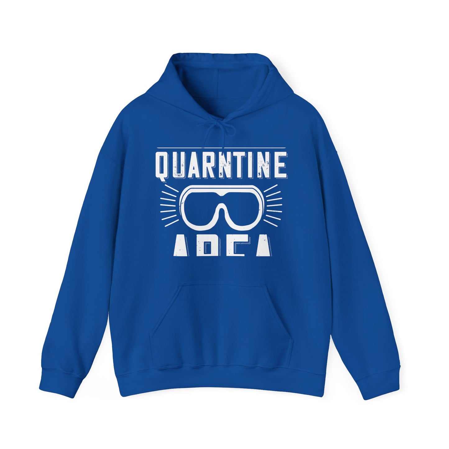 warning quarantine area-01 — Unisex Heavy Blend Hoodie (G18500)