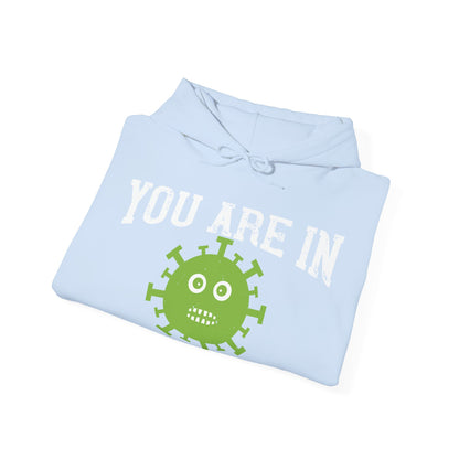 shut up you are in  quarantine-01 — Unisex Heavy Blend Hoodie (G18500)