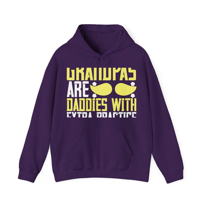 Grandpas are daddies with extra practice-02 — Unisex Heavy Blend Hoodie (G18500)