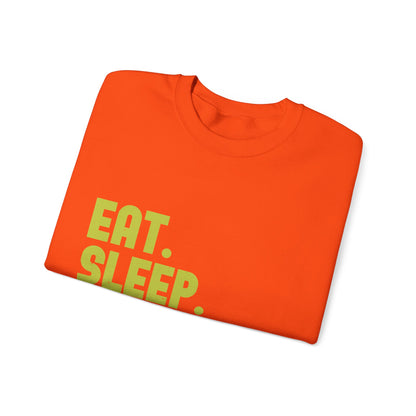 eat sleep quarantine repeat-01 — Unisex Heavy Blend Crewneck (G18000)