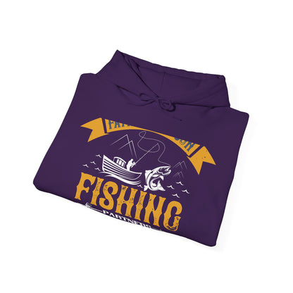 father and son fishing partners  for life-01 — Unisex Heavy Blend Hoodie (G18500)
