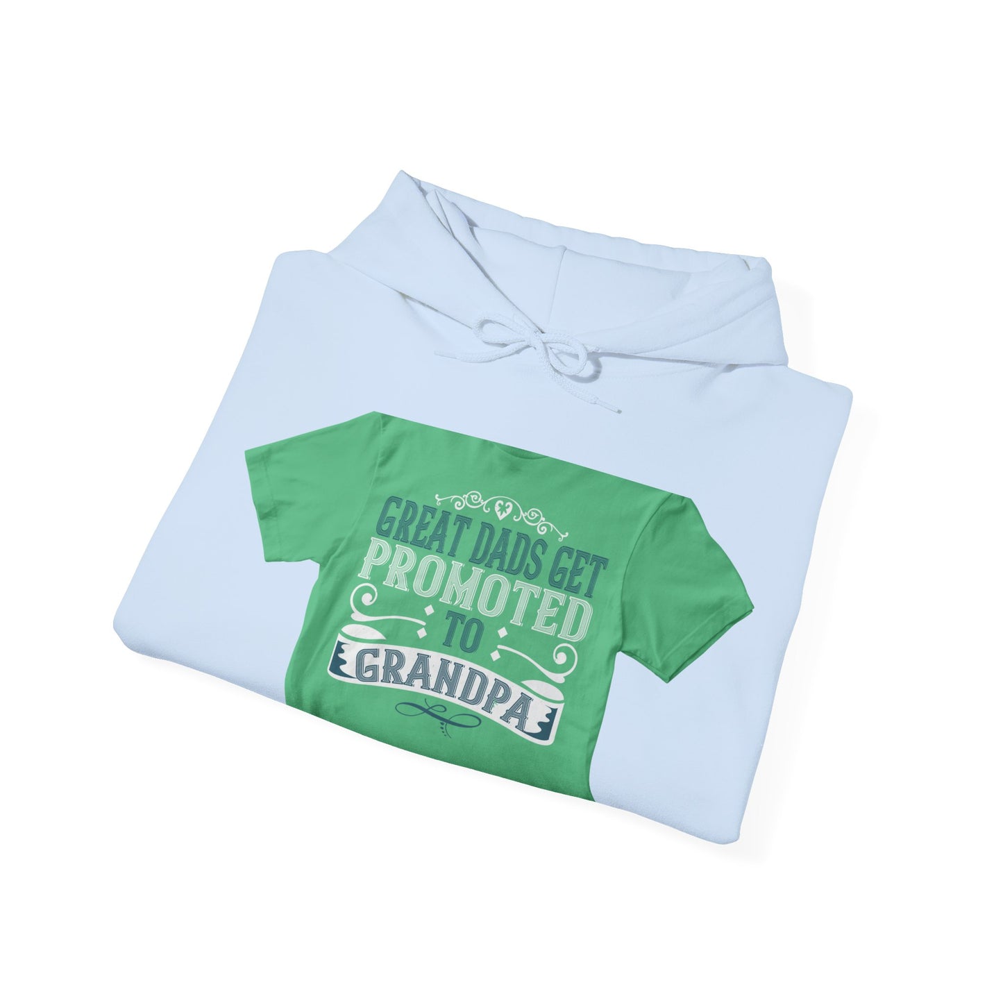 Great dads get promoted to grandpa-02 — Unisex Heavy Blend Hoodie (G18500)