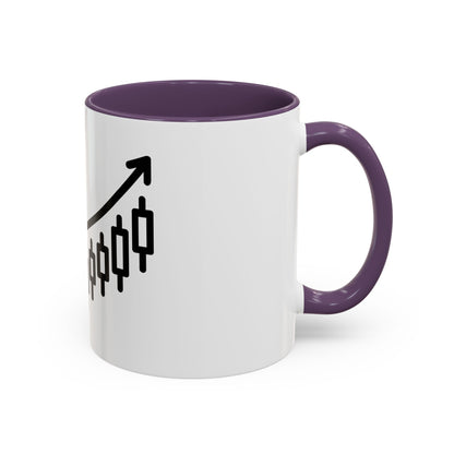 Stock Market Heartbeat Accent Coffee Mug (11, 15oz), Financial Market Trader Gift, Wall Street Investor Mug, Stock Market