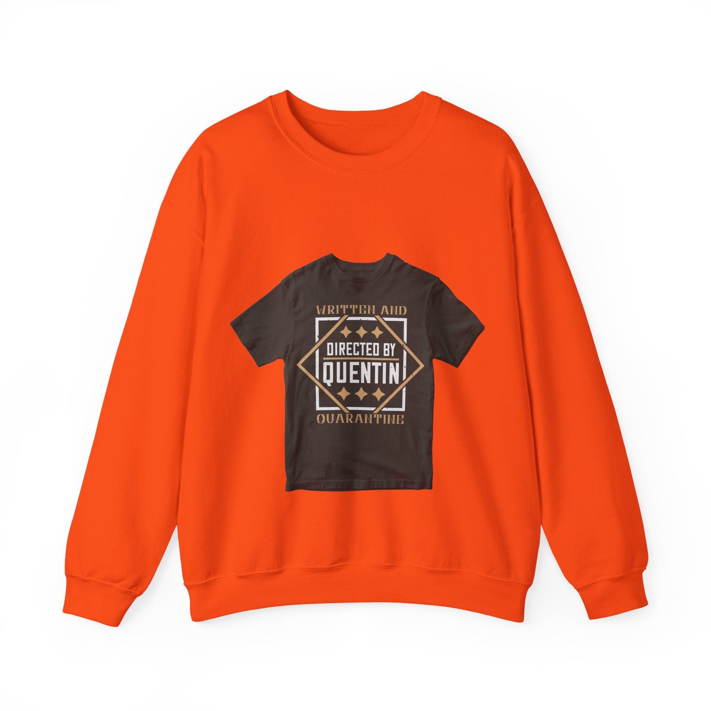 written and directed by quentin quarantine — Unisex Heavy Blend Crewneck (G18000)