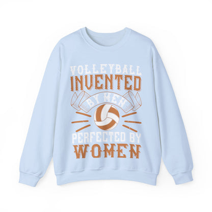Volleyball Invented by men, perfected by women-01 — Unisex Heavy Blend Crewneck (G18000)