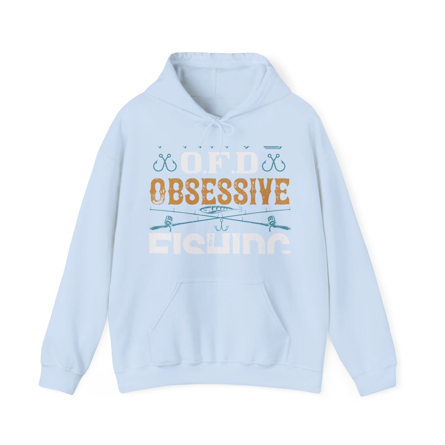 I HAVE O.F.D OBSESSIVE FISHING DISORDER-01 — Unisex Heavy Blend Hoodie (G18500)