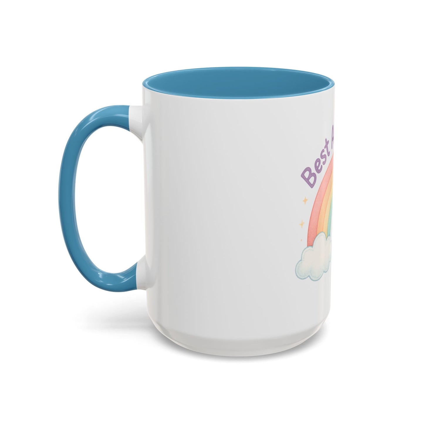 Best Aunt Ever Rainbow Coffee Mug, Gift for Aunts, 11oz, 15oz, Cute Mug, Birthday Gift, Unique Coffee Cup