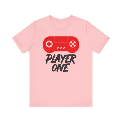 Player One T-shirt, Player Tshirt, Gaming Shirt, Gameboy Unisex Shirt, Game Lover Crewneck Shirt, Short Sleeve Tee, Gift for Him