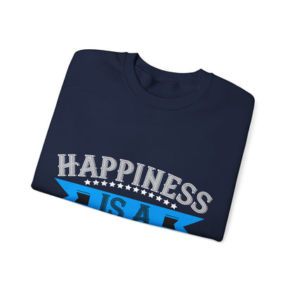 Happiness is a grandpa hug-01 — Unisex Heavy Blend Crewneck (G18000)
