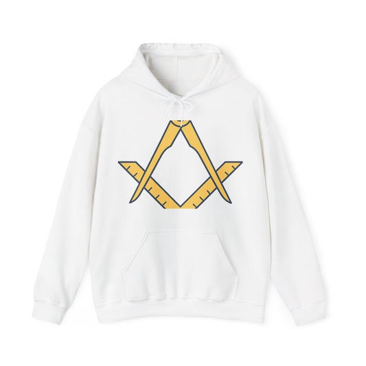 Plain Square and compass — Unisex Heavy Blend Hoodie (G18500)