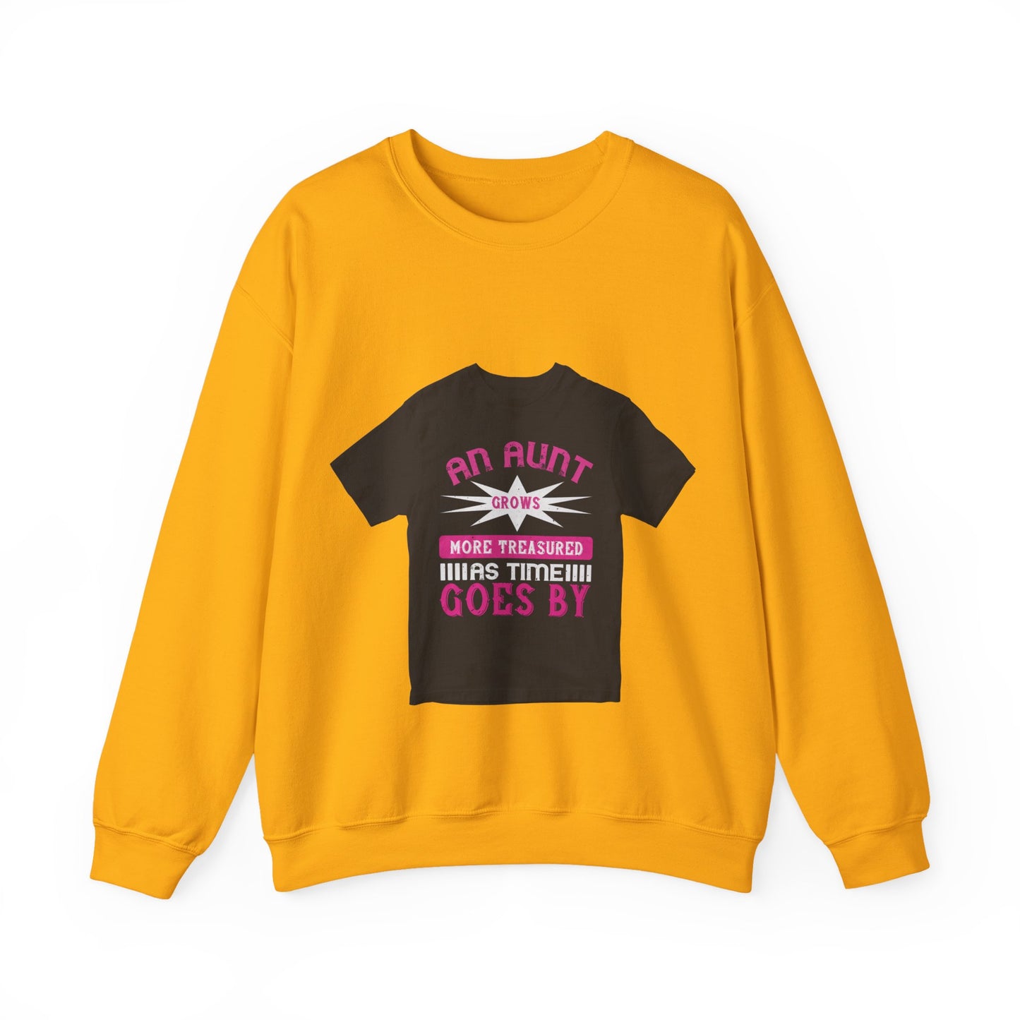 An aunt grows more treasured as time goes by — Unisex Heavy Blend Crewneck (G18000)
