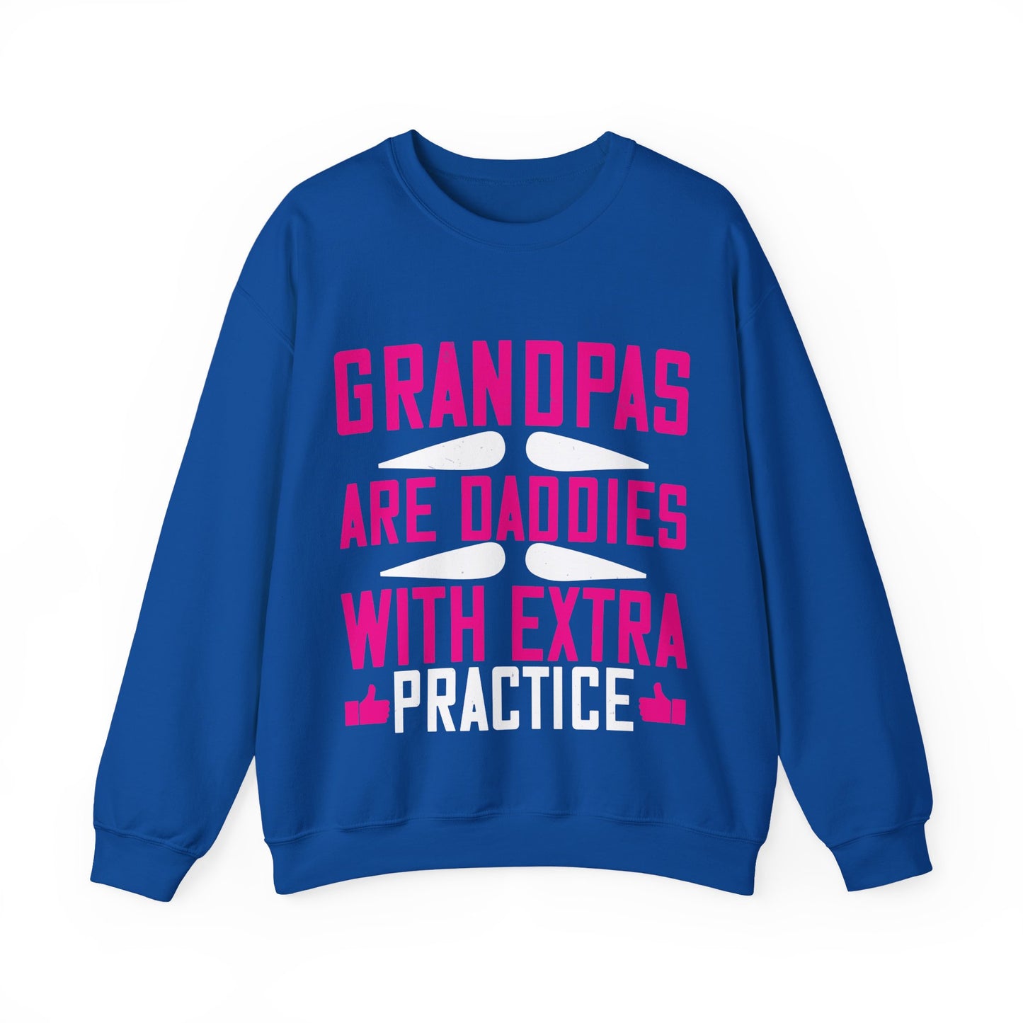 Grandpas are daddies with extra practice-01 — Unisex Heavy Blend Crewneck (G18000)