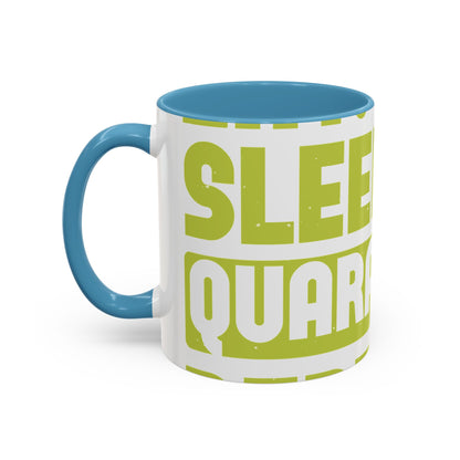 eat sleep quarantine repeat-01 — Accent Mug 11/15oz