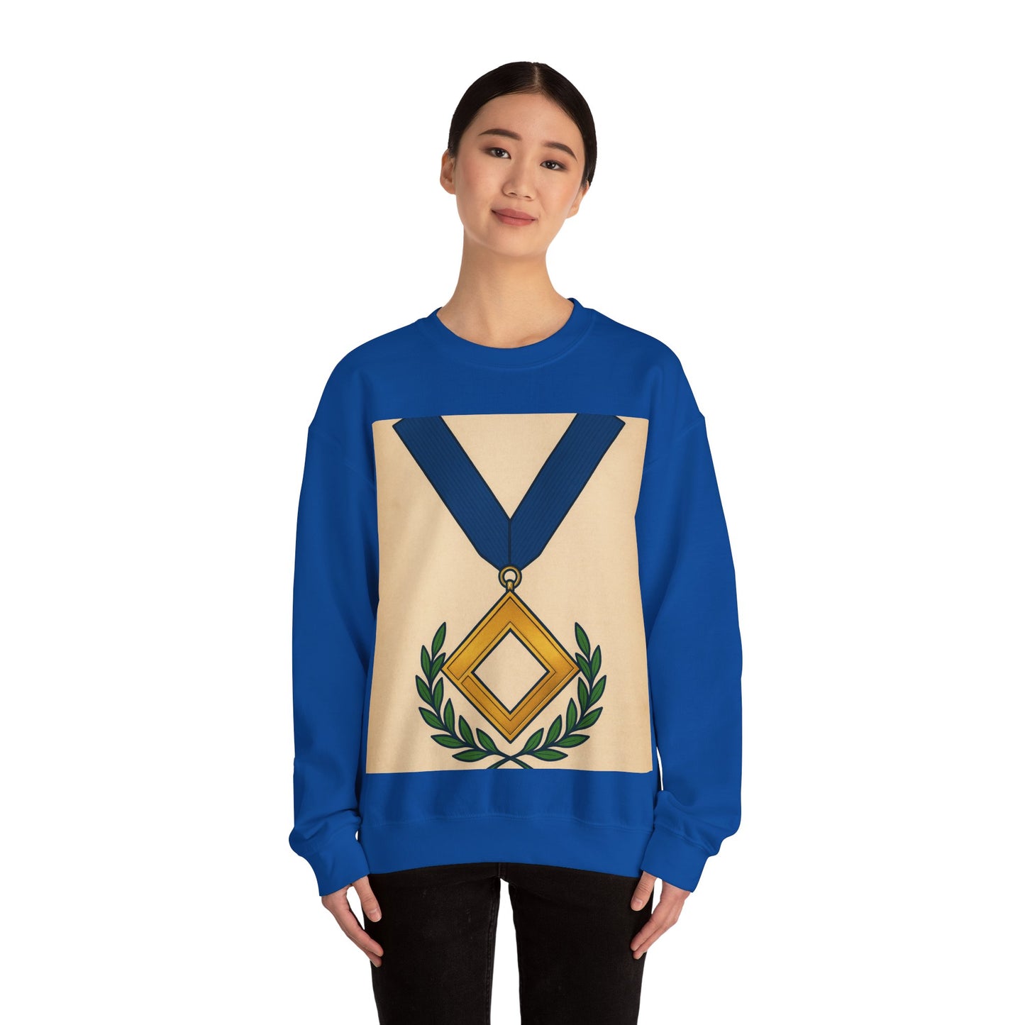 Worshipful master jewel Square — Unisex Heavy Blend Crewneck (G18000)