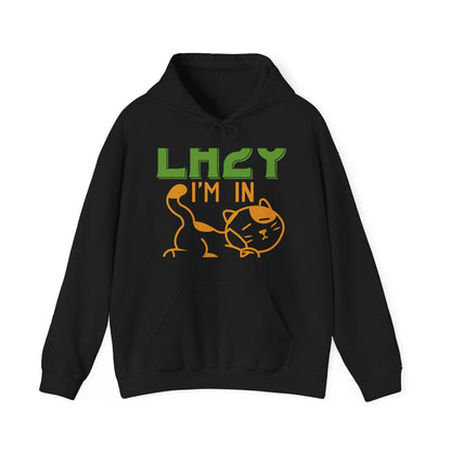 iΓÇÖm not lazy iΓÇÖm in quarantine-01 — Unisex Heavy Blend Hoodie (G18500)