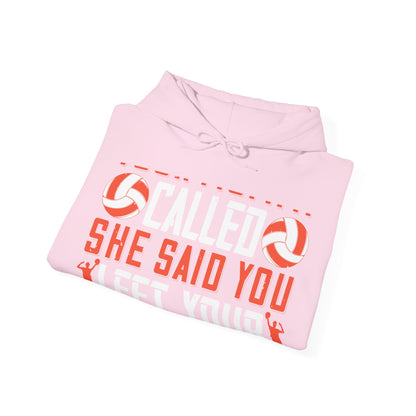 Your mommy called. She said you left your game at home-01 — Unisex Heavy Blend Hoodie (G18500)