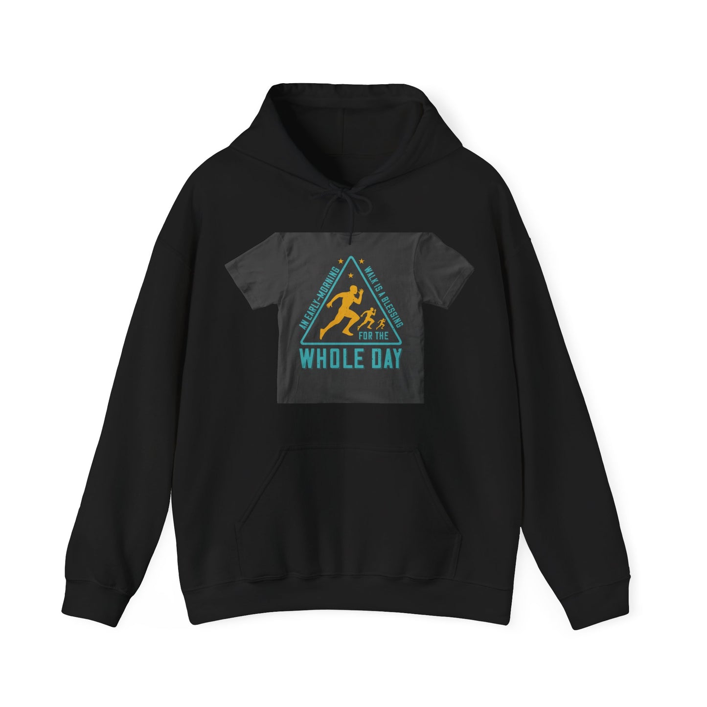An early-morning walk is a blessing for the whole day-0 — Unisex Heavy Blend Hoodie (G18500)