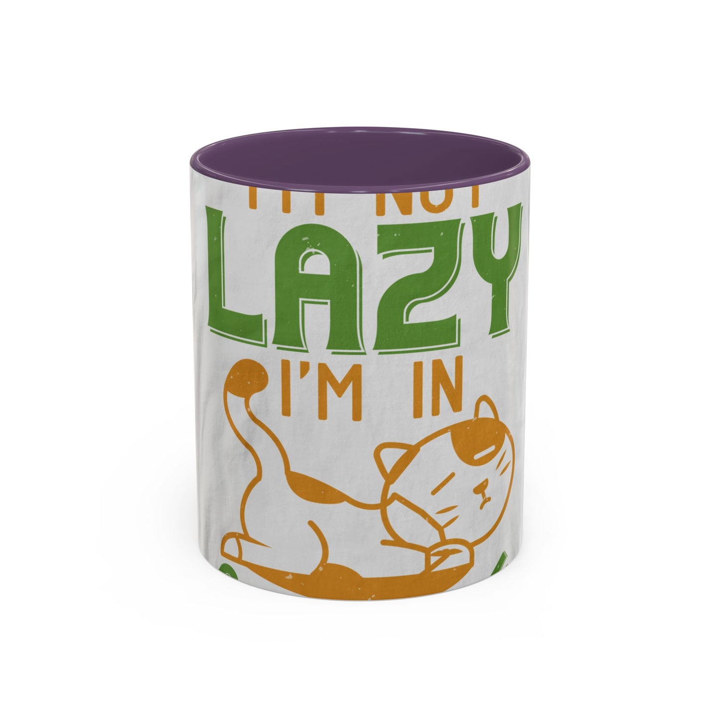 iΓÇÖm not lazy iΓÇÖm in quarantine — Accent Mug 11/15oz