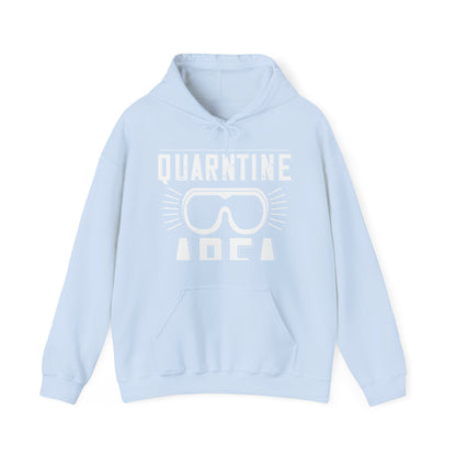 warning quarantine area-01 — Unisex Heavy Blend Hoodie (G18500)