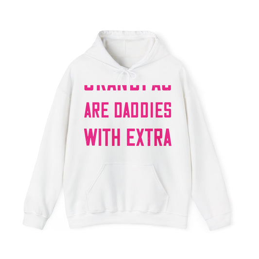 Grandpas are daddies with extra practice-01 — Unisex Heavy Blend Hoodie (G18500)