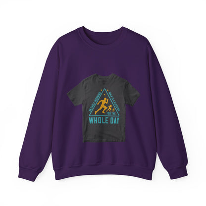 An early-morning walk is a blessing for the whole day-0 — Unisex Heavy Blend Crewneck (G18000)