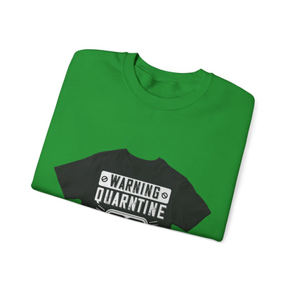warning quarantine area — Unisex Heavy Blend Crewneck (G18000)