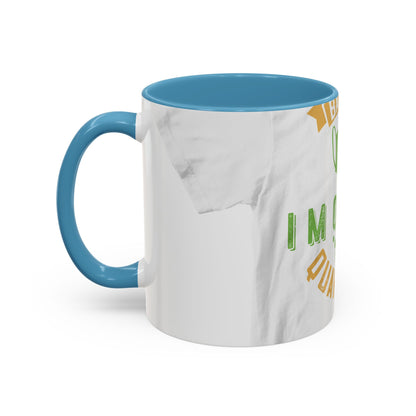 back off i'm on self quarantine — Accent Mug 11/15oz