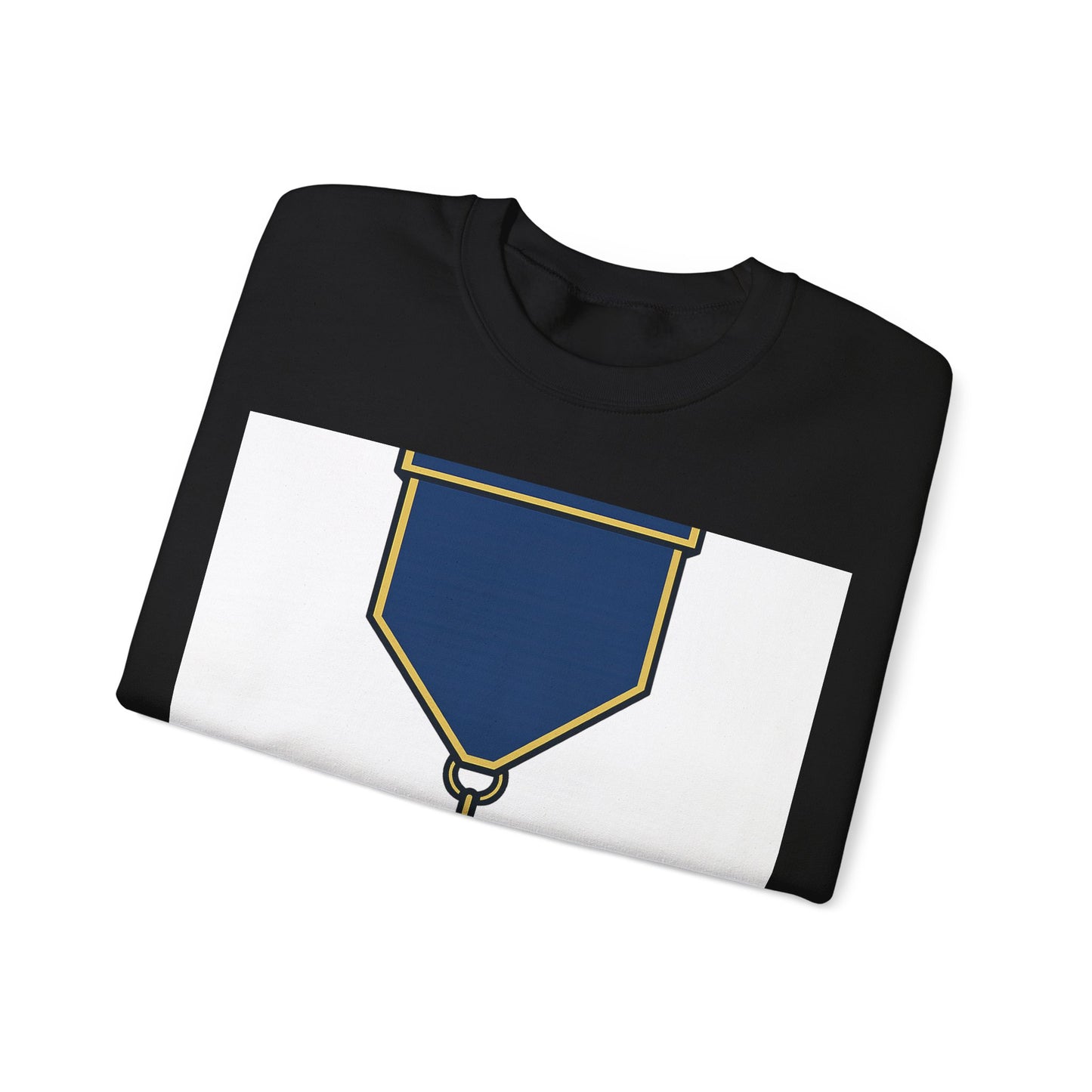 Junior Warden -JW - white bg — Unisex Heavy Blend Crewneck (G18000)