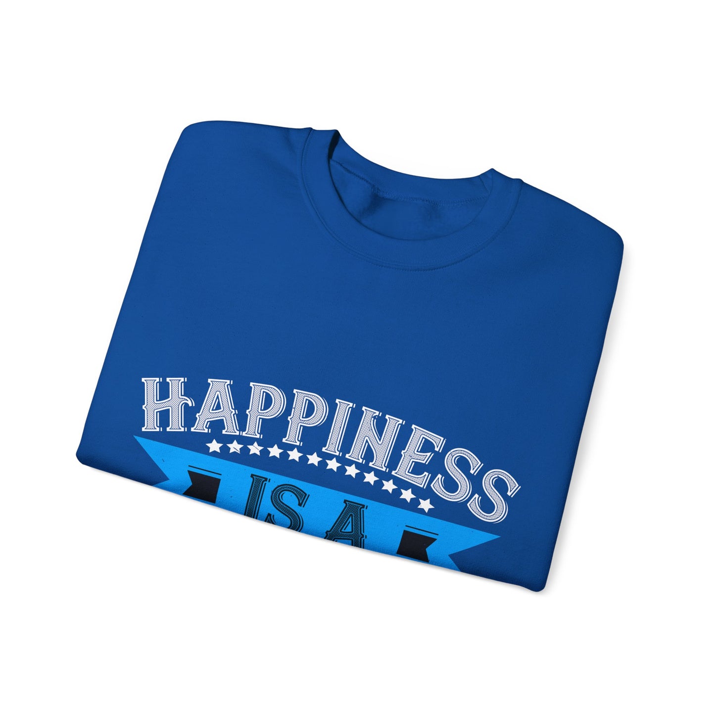 Happiness is a grandpa hug-01 — Unisex Heavy Blend Crewneck (G18000)