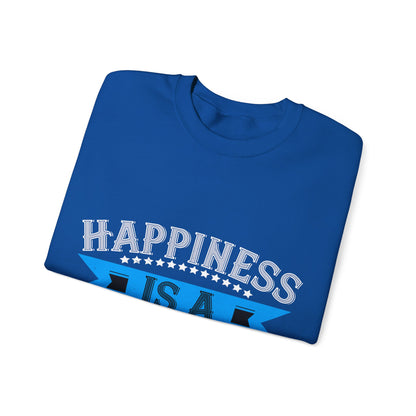Happiness is a grandpa hug-01 — Unisex Heavy Blend Crewneck (G18000)